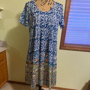 Blue Floral Dress
